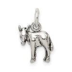 Sterling Silver Antiqued Donkey Charm - Product Photo