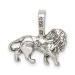 Sterling Silver Antiqued Lion Charm - Product Photo