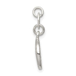 Sterling Silver Round Paw Print Pendant - Product Photo