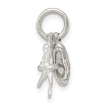 Sterling Silver Ballerina with Shoe Charm - Product Photo