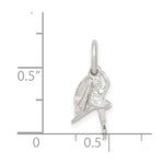 Sterling Silver Ballerina with Shoe Charm - Product Photo