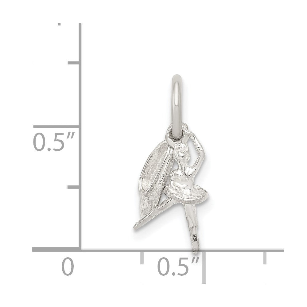 Sterling Silver Ballerina with Shoe Charm - Product Photo