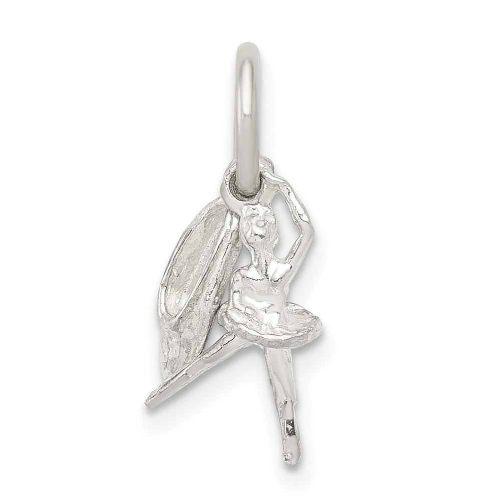 Sterling Silver Ballerina with Shoe Charm - Product Photo