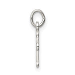Sterling Silver Polished Cross Charm - Product Photo