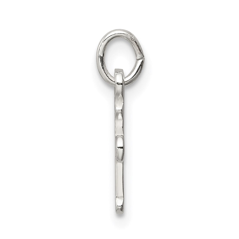 Sterling Silver Polished Cross Charm - Product Photo