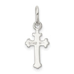 Sterling Silver Polished Cross Charm - Product Photo