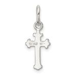 Sterling Silver Polished Cross Charm - Product Photo