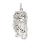 Sterling Silver Owl Charm - Product Photo