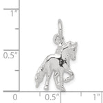 Sterling Silver Horse Charm - Product Photo
