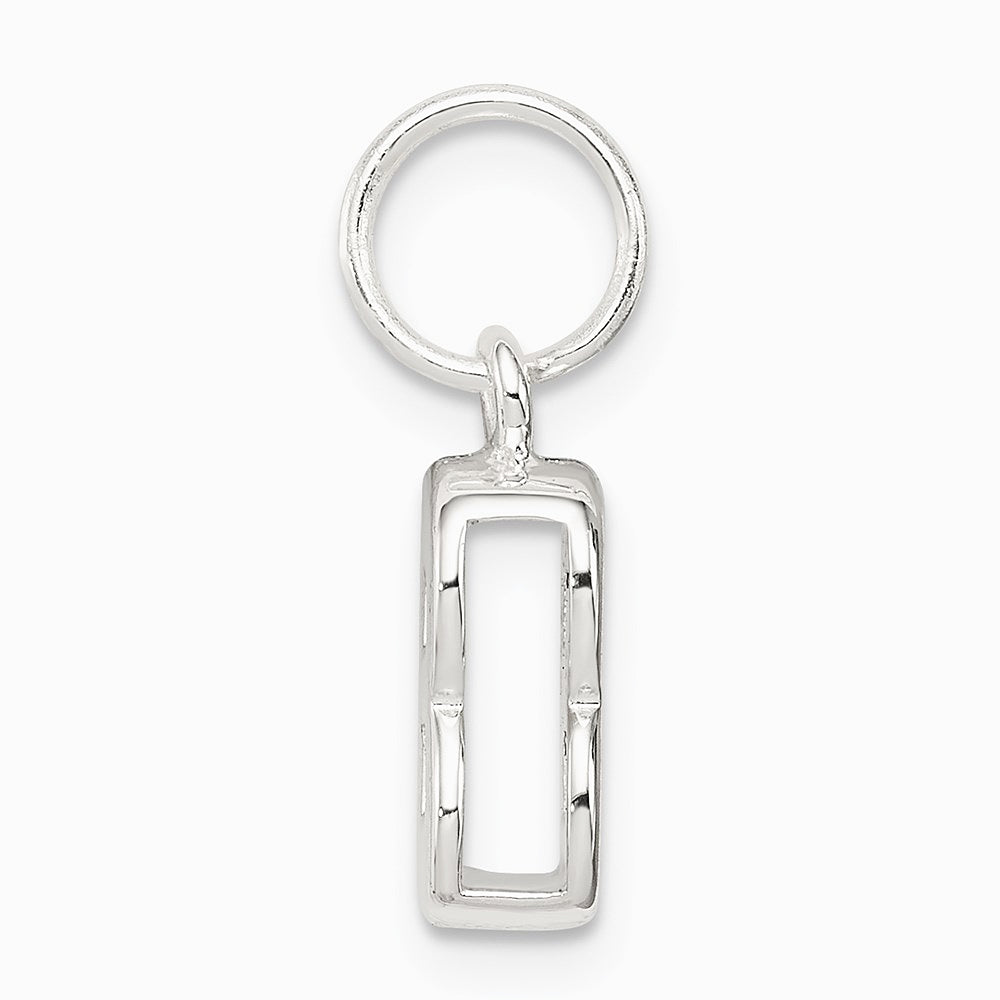 Sterling Silver Letter B Initial Charm - Product Photo