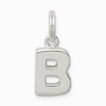 Sterling Silver Letter B Initial Charm - Product Photo