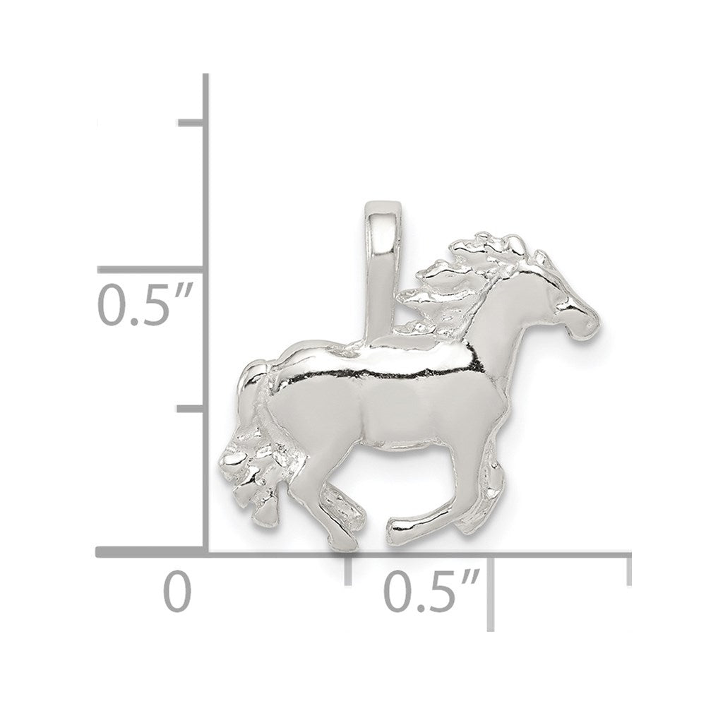 Sterling Silver Horse Charm - Product Photo
