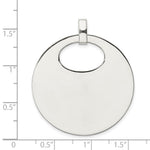 Sterling Silver Polished Pendant - Product Photo