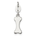 Sterling Silver Polished Dog Bone Charm - Product Photo