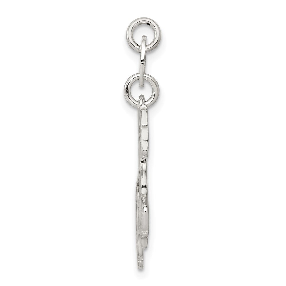 Sterling Silver Polished Horse Charm - Product Photo