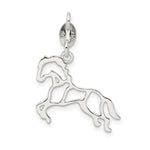 Sterling Silver Polished Horse Charm - Product Photo
