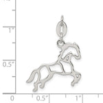 Sterling Silver Polished Horse Charm - Product Photo