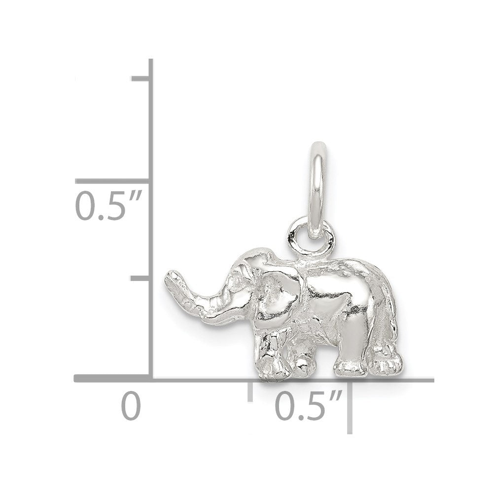 Sterling Silver Elephant Charm - Product Photo