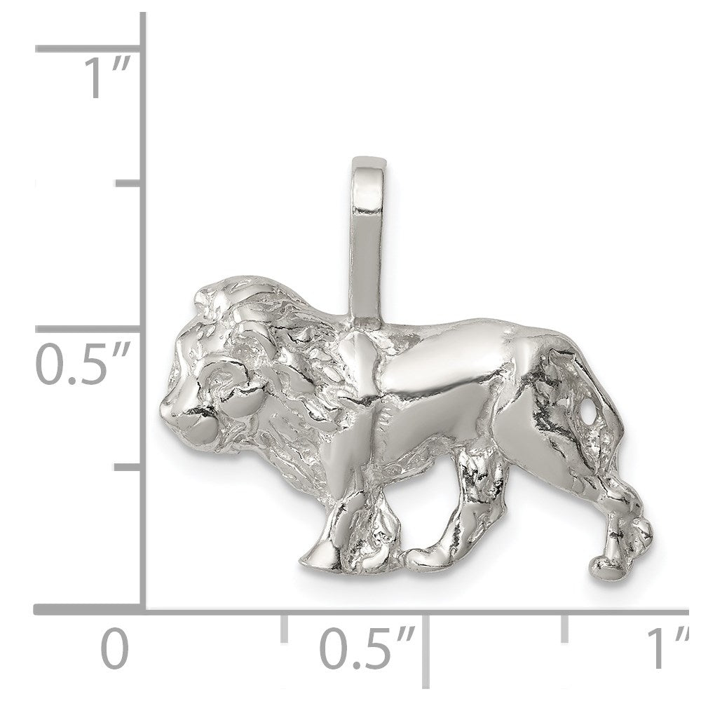 Sterling Silver Lion Charm - Product Photo
