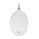 Sterling Silver Satin/Polished/D/C Enamel St Christopher Medal - Product Photo