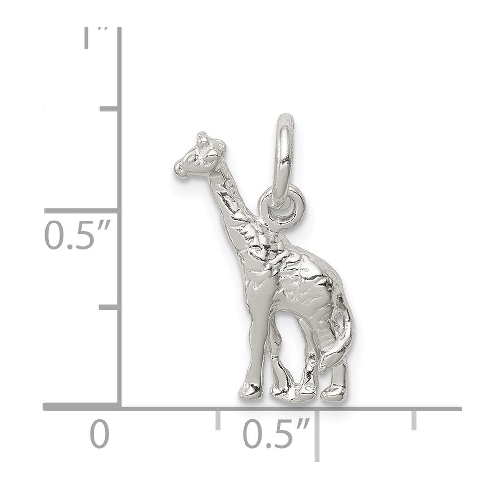 Sterling Silver Giraffe Charm - Product Photo
