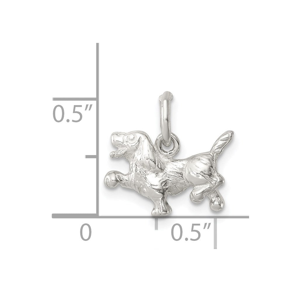 Sterling Silver Dog Charm - Product Photo