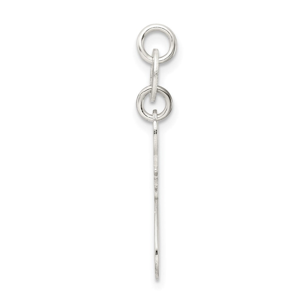 Sterling Silver Polished Cat Charm - Product Photo