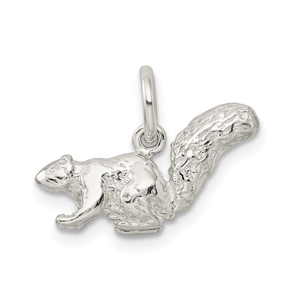 Sterling Silver Squirrel Charm - Product Photo