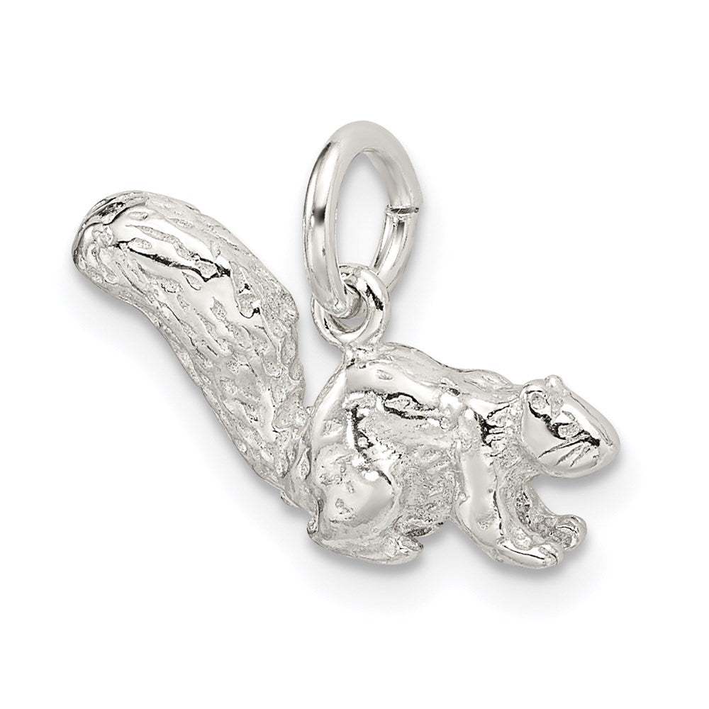 Sterling Silver Squirrel Charm - Product Photo