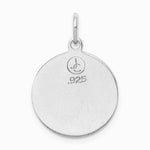 Sterling Silver Platinum-plated & Gold-tone St Peregrine Medal - Product Photo
