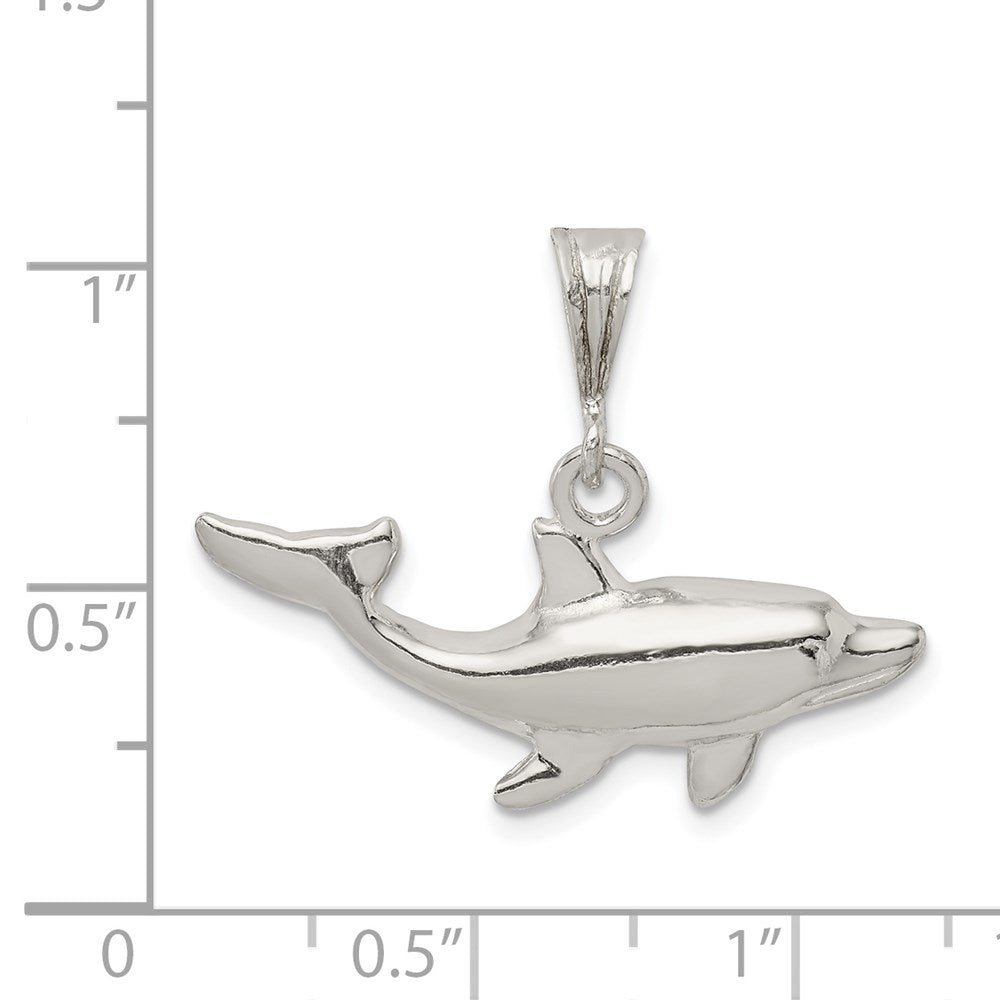 Sterling Silver Dolphin Charm - Product Photo