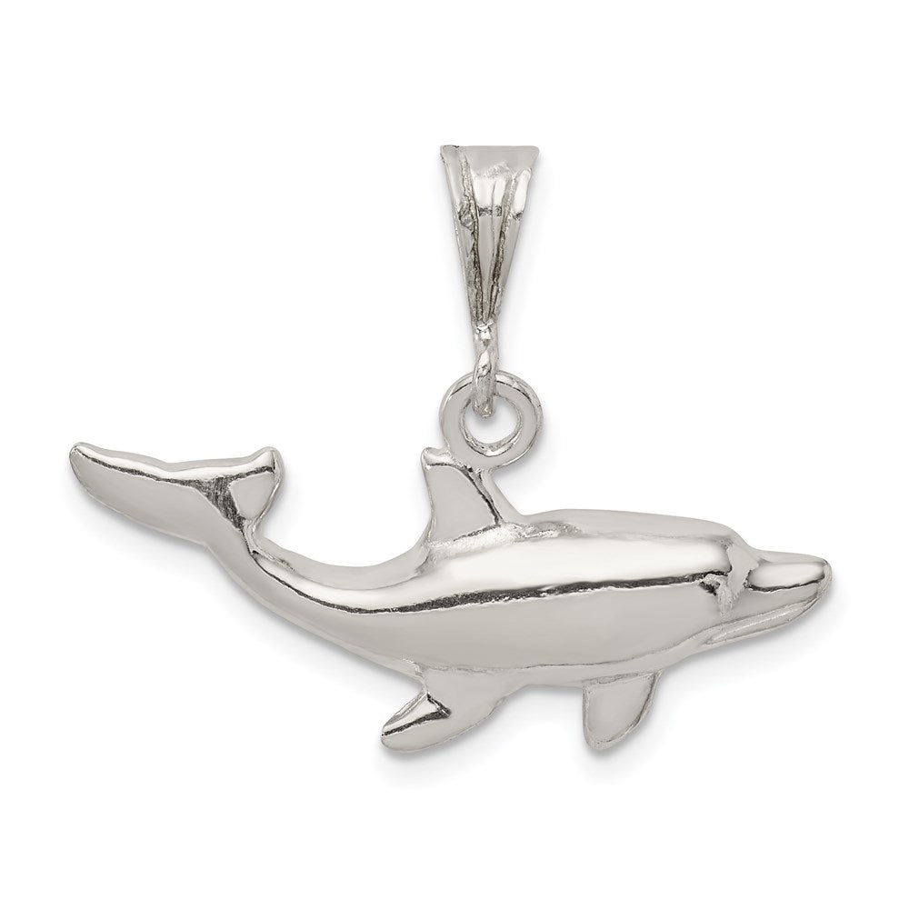 Sterling Silver Dolphin Charm - Product Photo