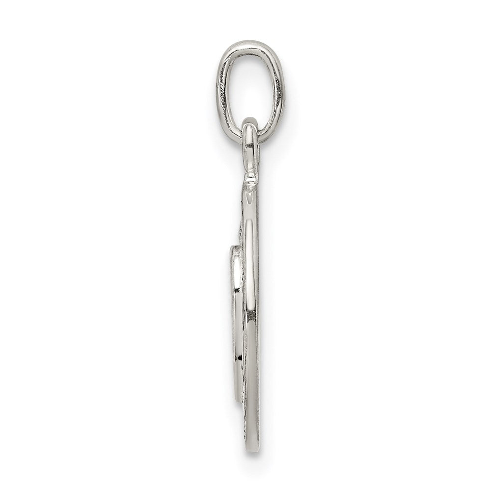 Sterling Silver Enamel MOM Charm - Product Photo