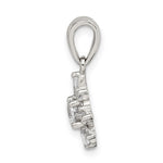 Sterling Silver Fancy CZ Pendant - Product Photo