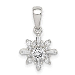 Sterling Silver Fancy CZ Pendant - Product Photo