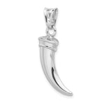 Sterling Silver Rhodium-plated Polished Claw Pendant - Product Photo