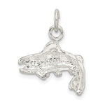 Sterling Silver Fish Charm - Product Photo