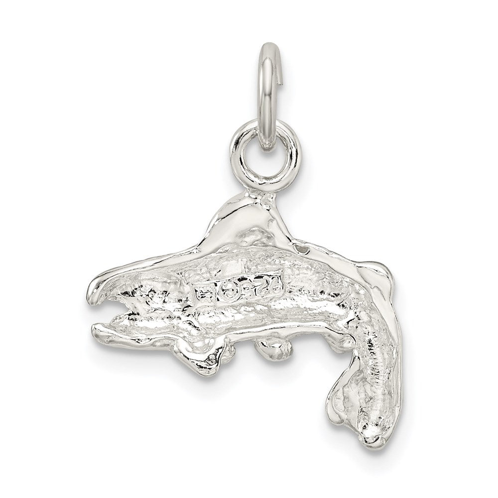 Sterling Silver Fish Charm - Product Photo