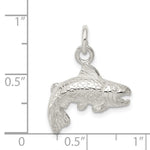 Sterling Silver Fish Charm - Product Photo