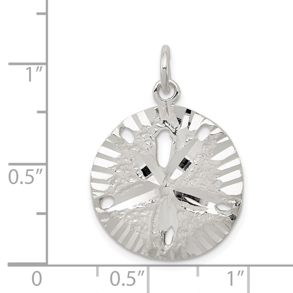 Sterling Silver Sand Dollar Charm - Product Photo