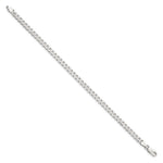 Sterling Silver 4.5mm Curb Chain Bracelet 7"-10" - Product Photo