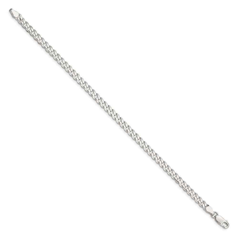 Sterling Silver 4.5mm Curb Chain Bracelet 7"-10" - Product Photo