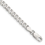 Sterling Silver 4.5mm Curb Chain Bracelet 7"-10" - Product Photo