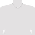 Sterling Silver Rhodium-plated 1mm Cable Chain Necklace 14"-26" - Product Photo