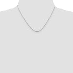 Sterling Silver Rhodium-plated 1mm Cable Chain Necklace 14"-26" - Product Photo