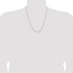 Sterling Silver Rhodium-plated 1mm Cable Chain Necklace 14"-26" - Product Photo
