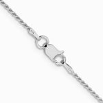 Sterling Silver Rhodium-plated 1.1mm Diamond-cut Rope Chain Necklace 16"-24" - Product Photo