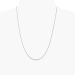 Sterling Silver Rhodium-plated 1.1mm Diamond-cut Rope Chain Necklace 16"-24" - Product Photo