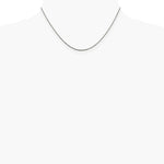 Sterling Silver Rhodium-plated 1.5mm Diamond-cut Rope Chain Necklace 14"-36" - Product Photo