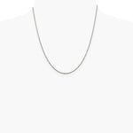 Sterling Silver Rhodium-plated 1.5mm Diamond-cut Rope Chain Necklace 14"-36" - Product Photo